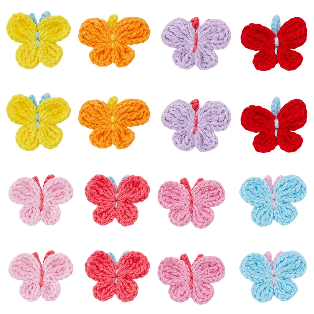 Écussons brodés papillon à coudre haute densité pour customisation
