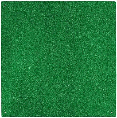 House, Home and More Outdoor Turf Rug - Green - 6 Feet X 6 Feet