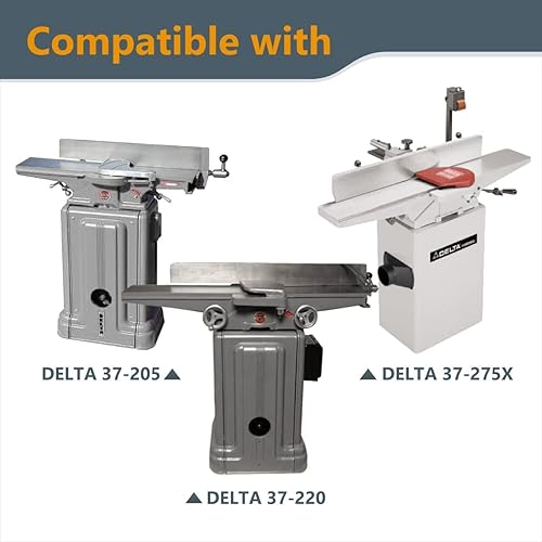 Miniatura 5 de POWERTEC Cuchillas de ensamblador de 6 pulgadas para Delta 37-190 37-195 37-205 37-220 37-275X, JET JJ-6CS Jointer, repuesto para cuchillos Delta
