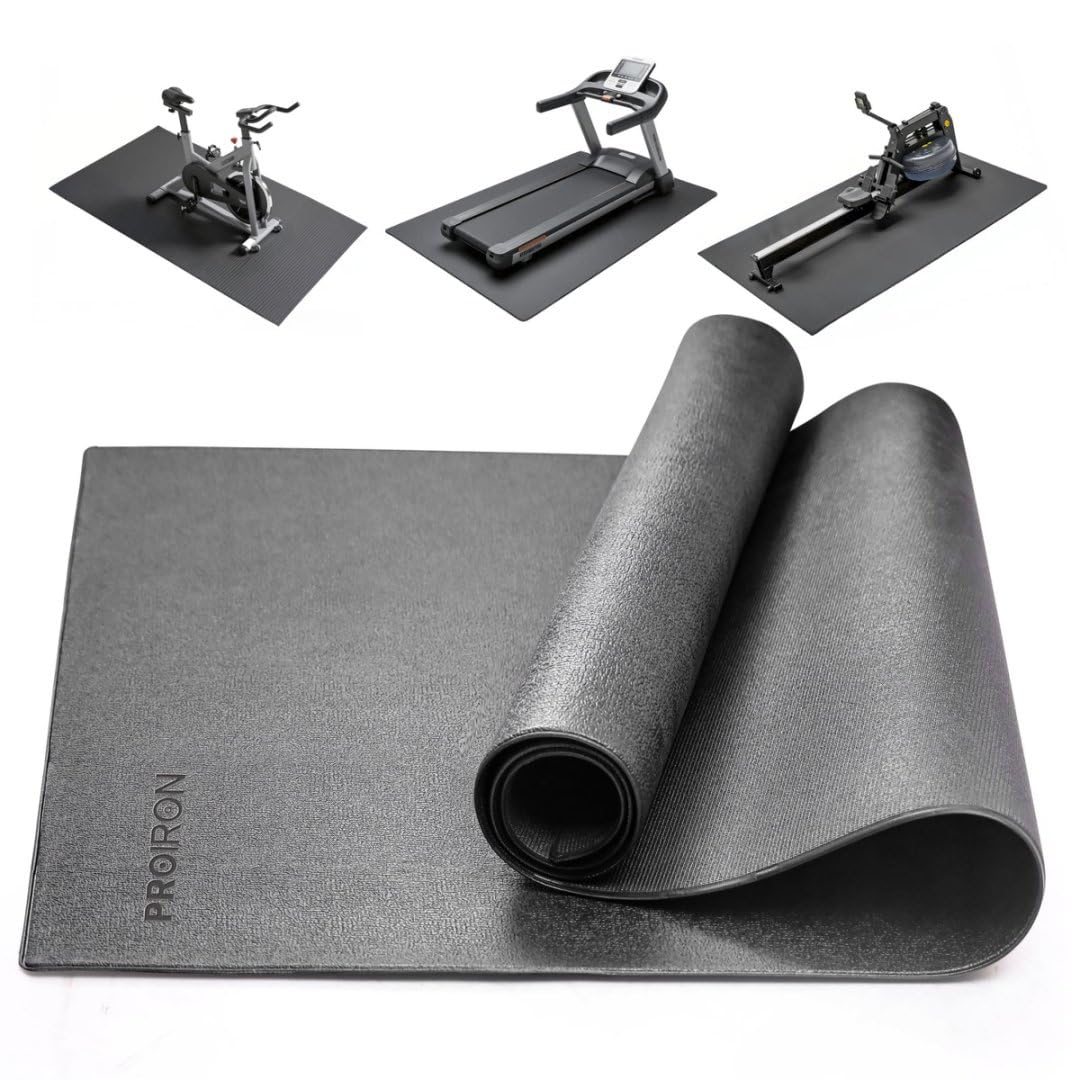 PROIRON Exercise Equipment Mat Bike Bicycle Trainer Floor Protector Mat High Density Fitness Gym Mat for Fitness & Exercise Equipment - Available in 3 Size Options