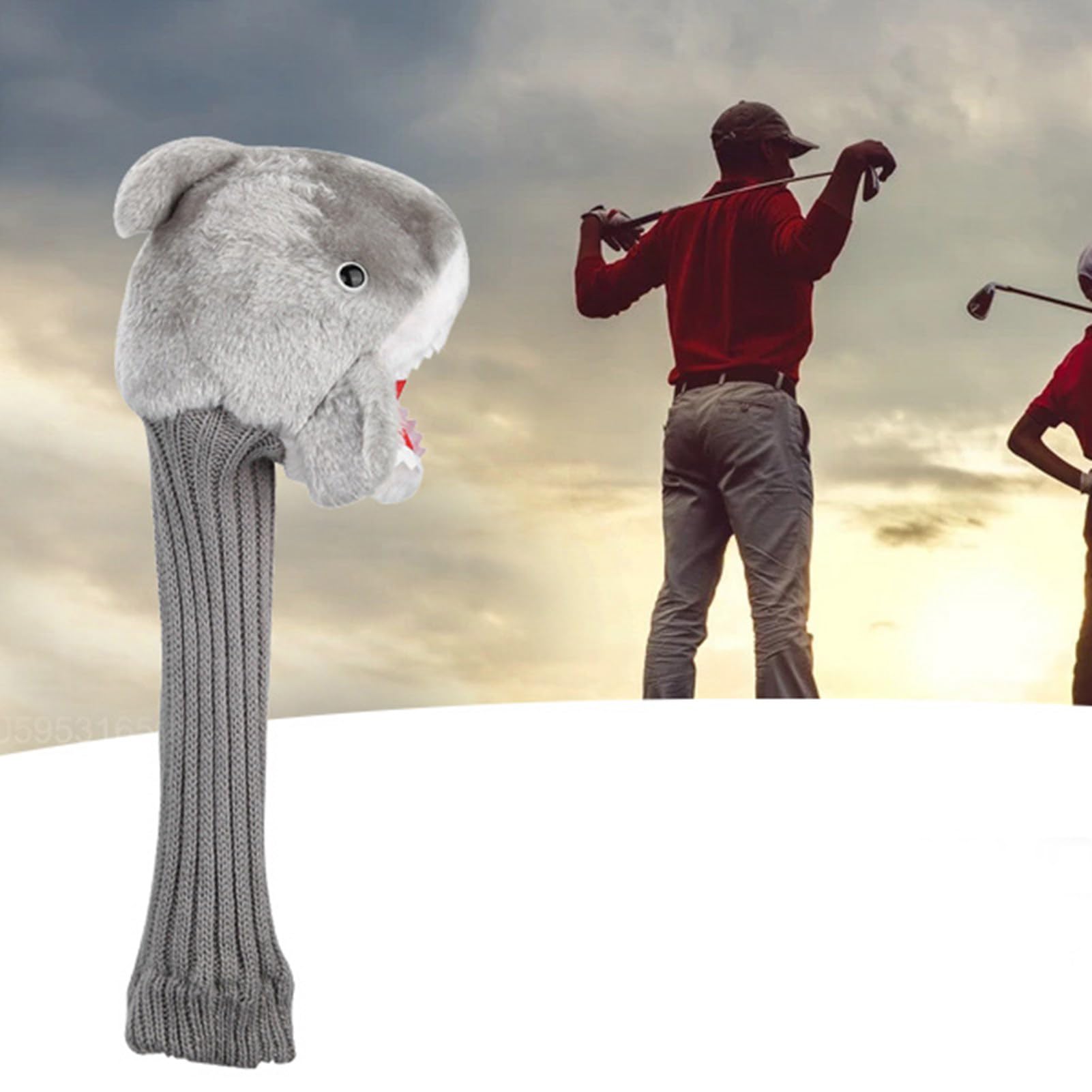 Cubre Conducto de Golf Forma Tiburón, Protector de Cabeza de Punto para Controlador Madera 3 y 5 (1 Pieza)