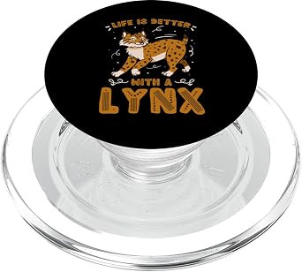 Lynx Cat Animals Safari Bobcats Cute South Africa Wildcats PopSockets MagSafe PopGrip for iPhone