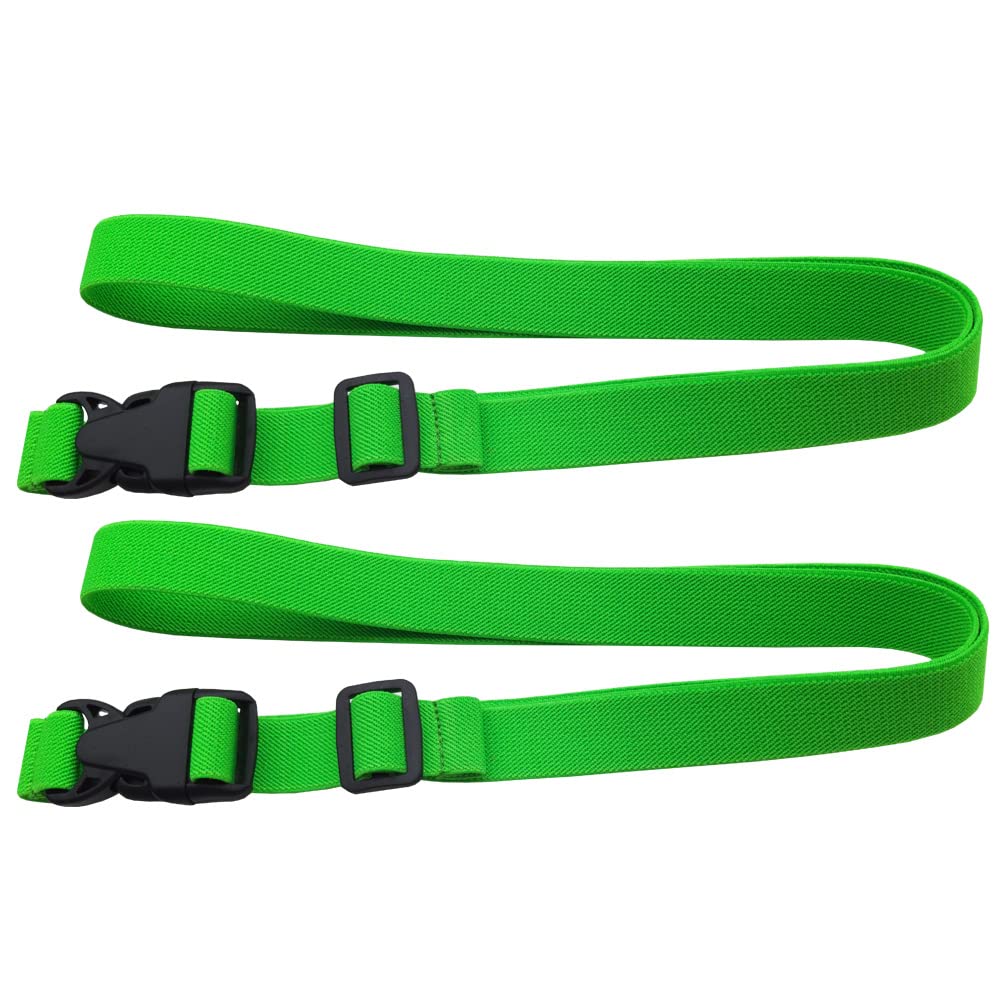 2 Pieces Beach Towel Bands Beach Towel Holder Elastic Multi-Purpose Adjustable Stay Straps for Beach Pool Cruise Carnival Ship Travel Vacation Accessories Essentials(Green)