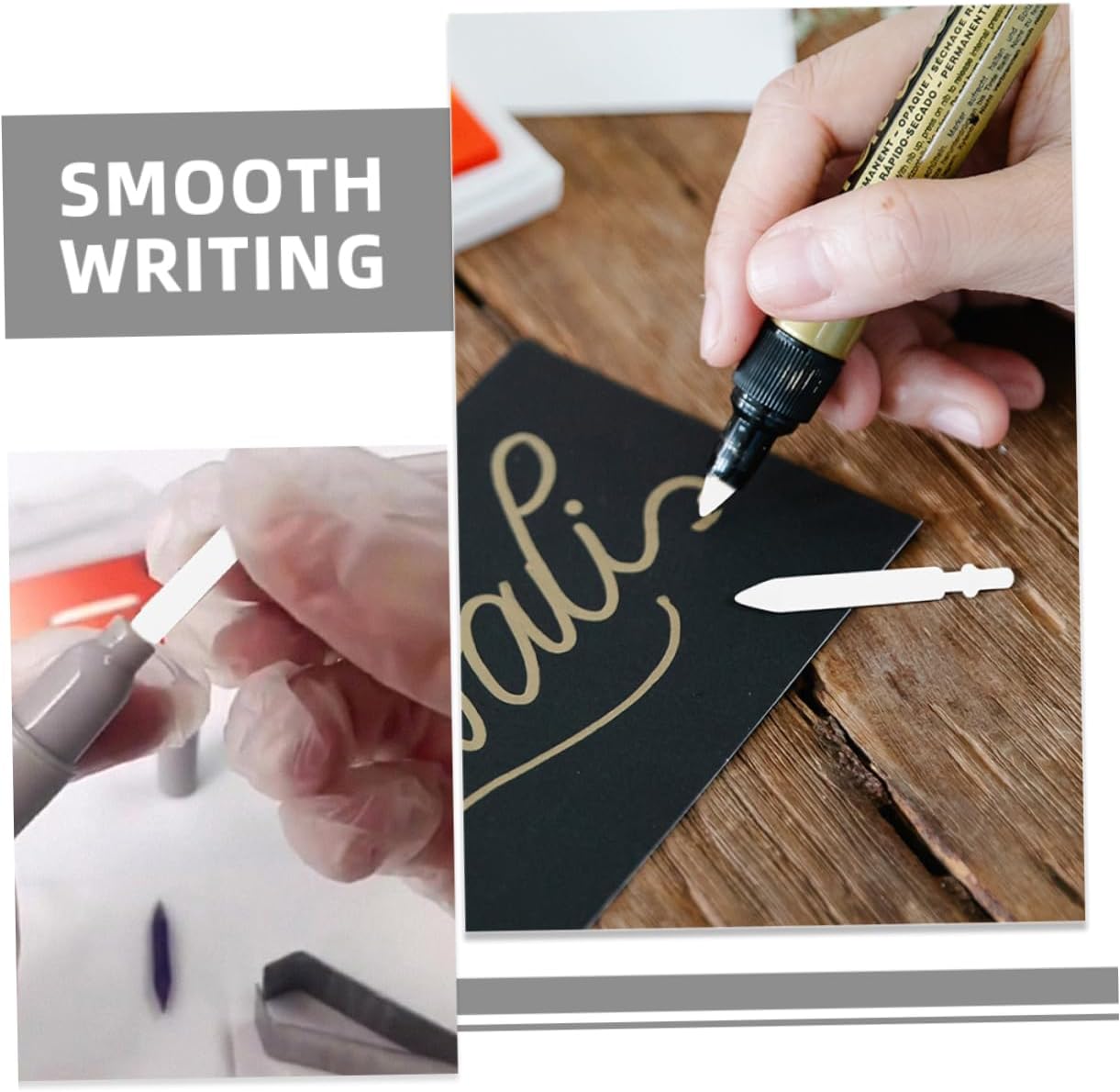 Gadpiparty 25pcs Marker Pen Replacement Nibs Paint Marker Tips for Smooth Writing and Versatile Use Calligraphy Sketching and Drawing