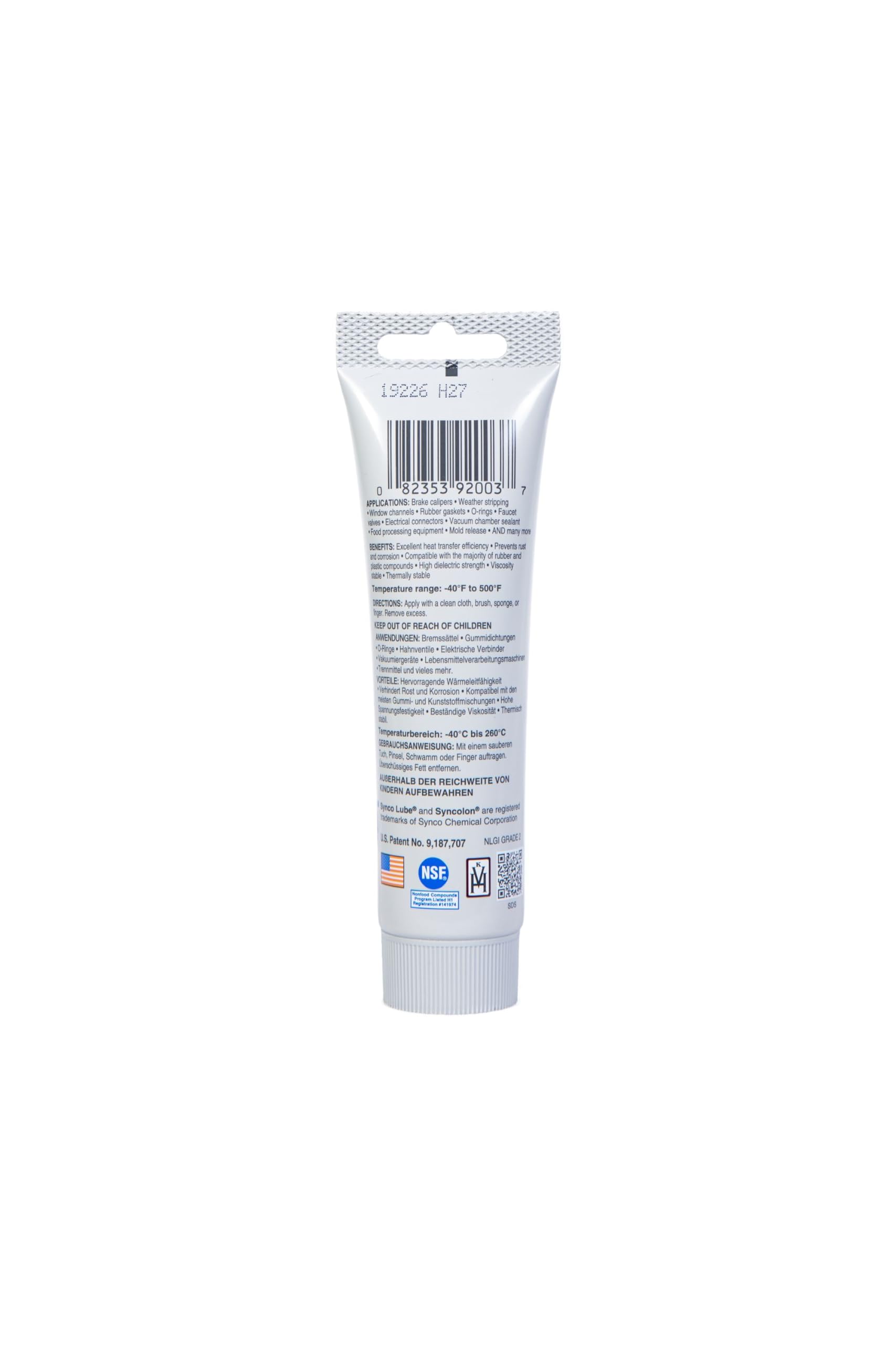 Super Synco Silikon Schmierfett mit Syncolon (PTFE) 85g Tube 92003