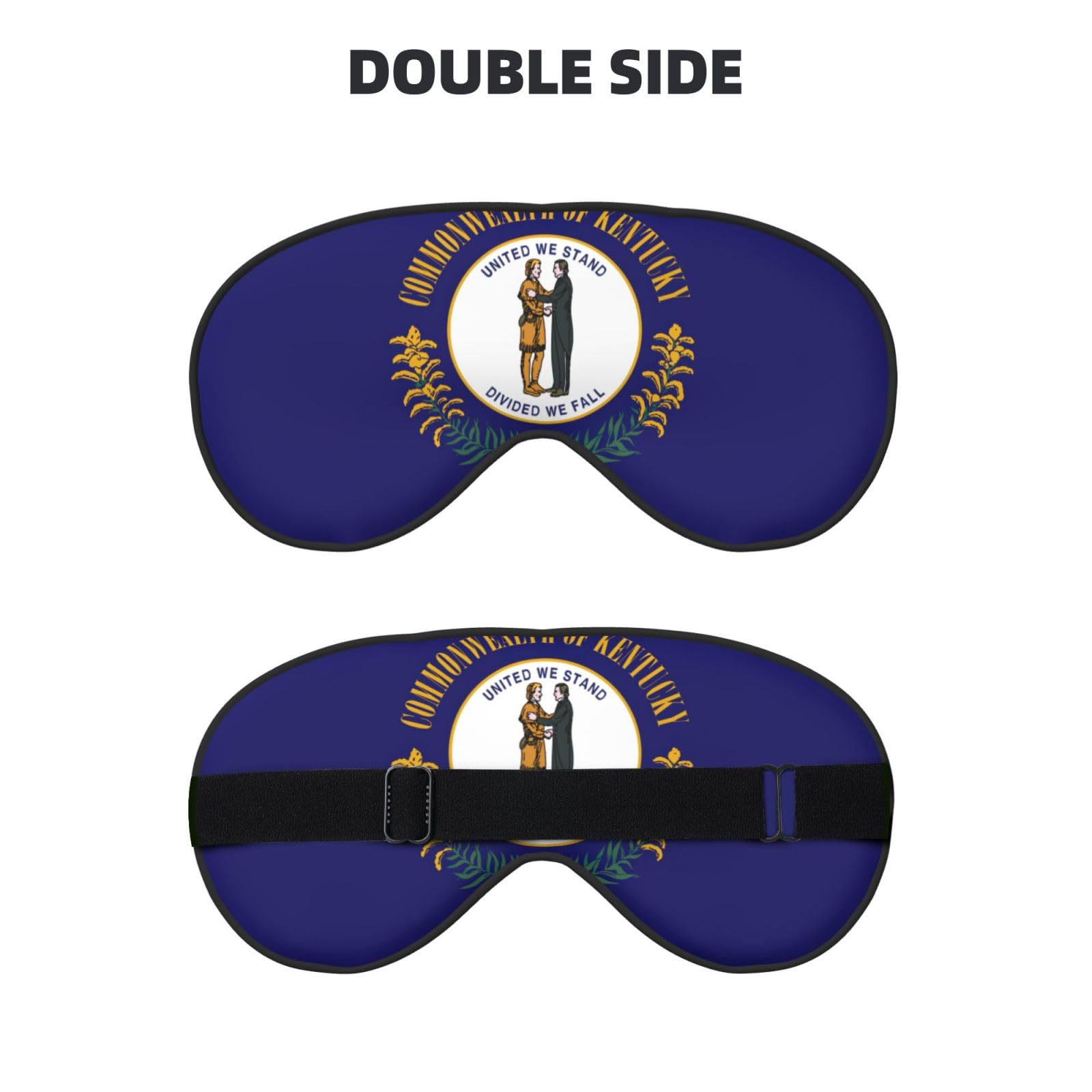 Kentucky State Flag Print Sleep Mask Silk-Like Eye Mask Sleeping Eye Mask for Women Men for Travel Sleep Relaxation