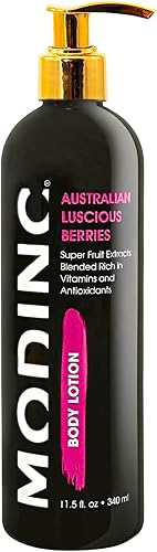 Miniatura 1 de Luscious Berries Loción corporal hidratante de lujo australiana formulada con antioxidantes, mezcla de hidratación para pieles sensibles, vegana,