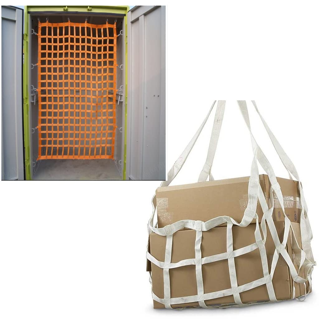 Eslingas de Carga, Red de elevación de poliéster Redes de elevación de Carga Red Colgante de Carga Correas de Red de elevación Bolsa de elevación de Carga Red de Seguridad Resistente a desgarros Red