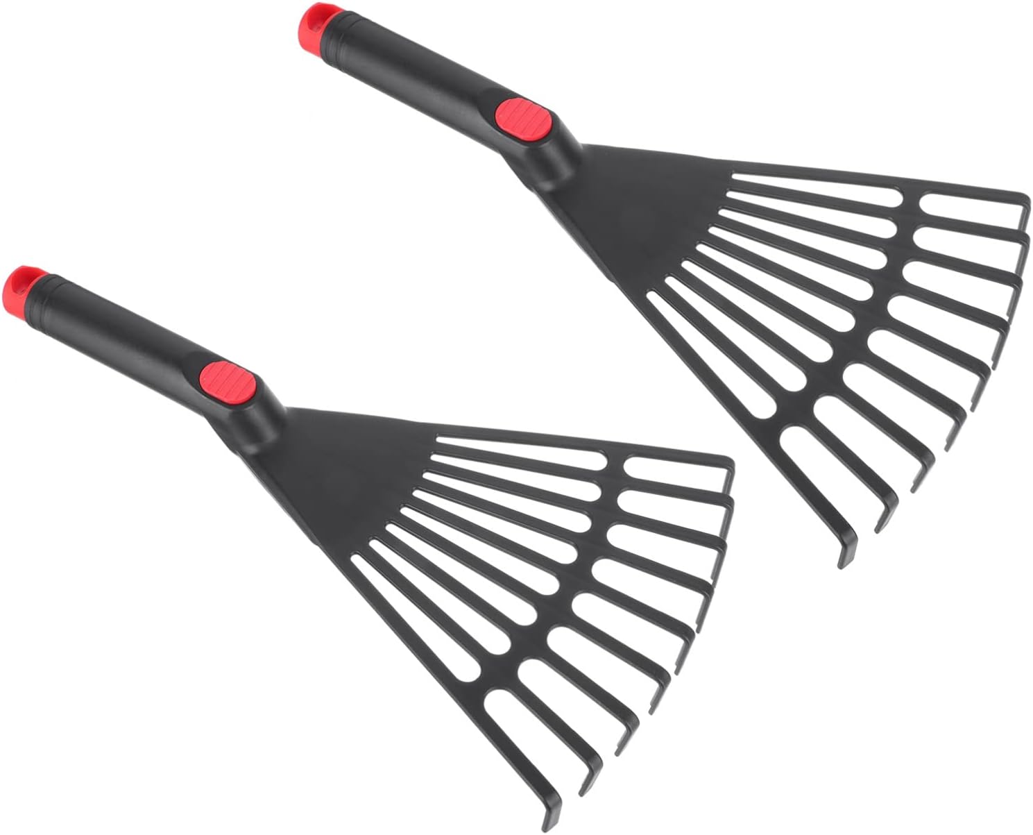 GANAZONO Hand Tools 2pcs Garden Leaf Rake Poly Shrub Rake