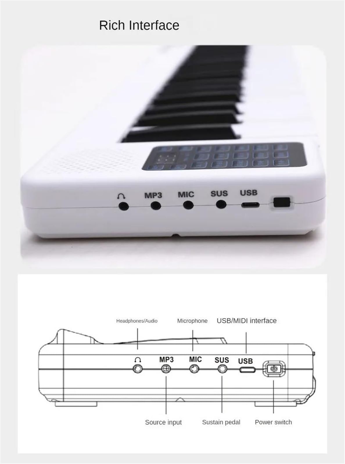 Amazon | 電子キーボード 電子オルガン 88鍵 プロフェッショナル 