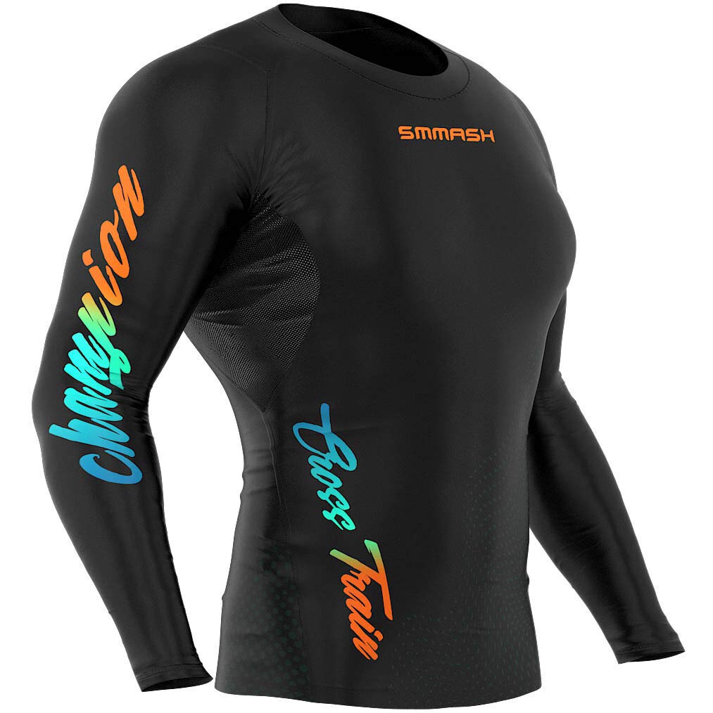 SMMASH T-Shirt De Compression Maillot De Compression pour Hommes Chemise De Sport À Manches Longues pour Hommes