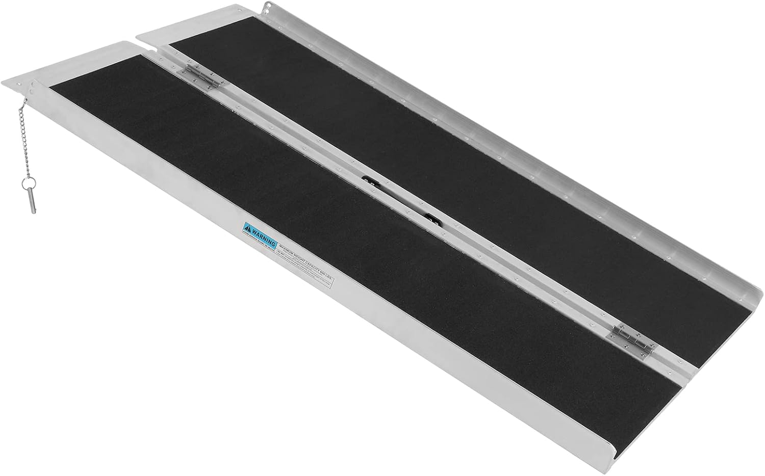 Motorhot 4ft NonSkid Wheelchair Ramp Portable Aluminum Folding Wheelchair Ramp for