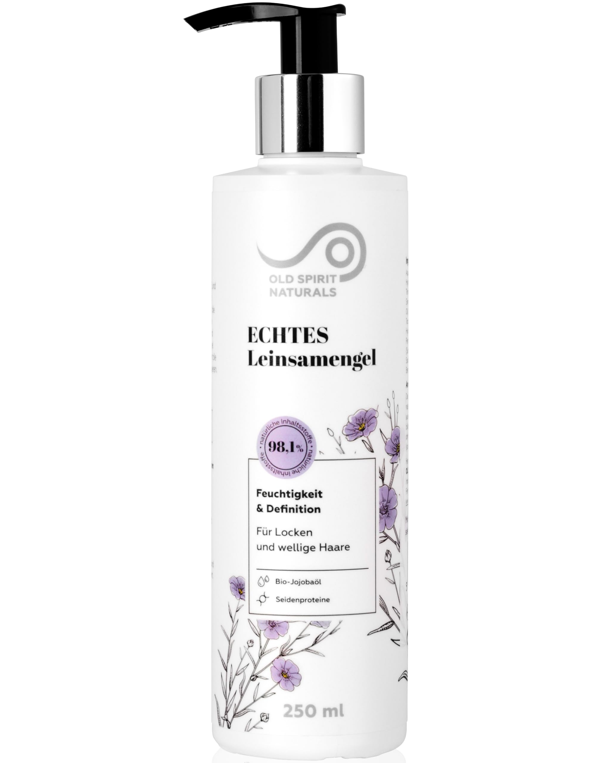 Leinsamengel für Haare & Locken - Anti Frizz Lockengel, Leave in Conditioner & Feuchtigkeitspflege für Naturlocken, trockenes & kaputtes Haar - Flaxseed Gel Curly Girl Hair Defining Gel