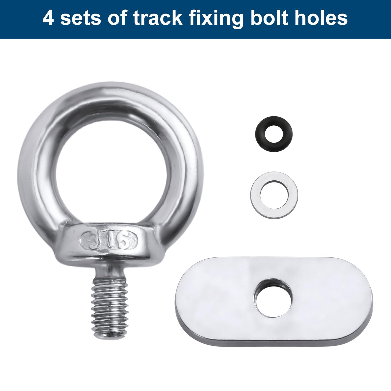 Kayak Rail Track Mount Tie Down Eyelet Track Rail Adapter For Fishing Kayaks Boat For Kayaks