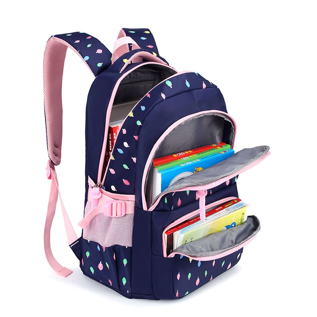 IvyH Zaino per ragazze,Sacchetti di scuola per ragazze Zaino Casual Daypack Zaino per laptop leggero Borsa da viaggio Foglia colorata Pattern
