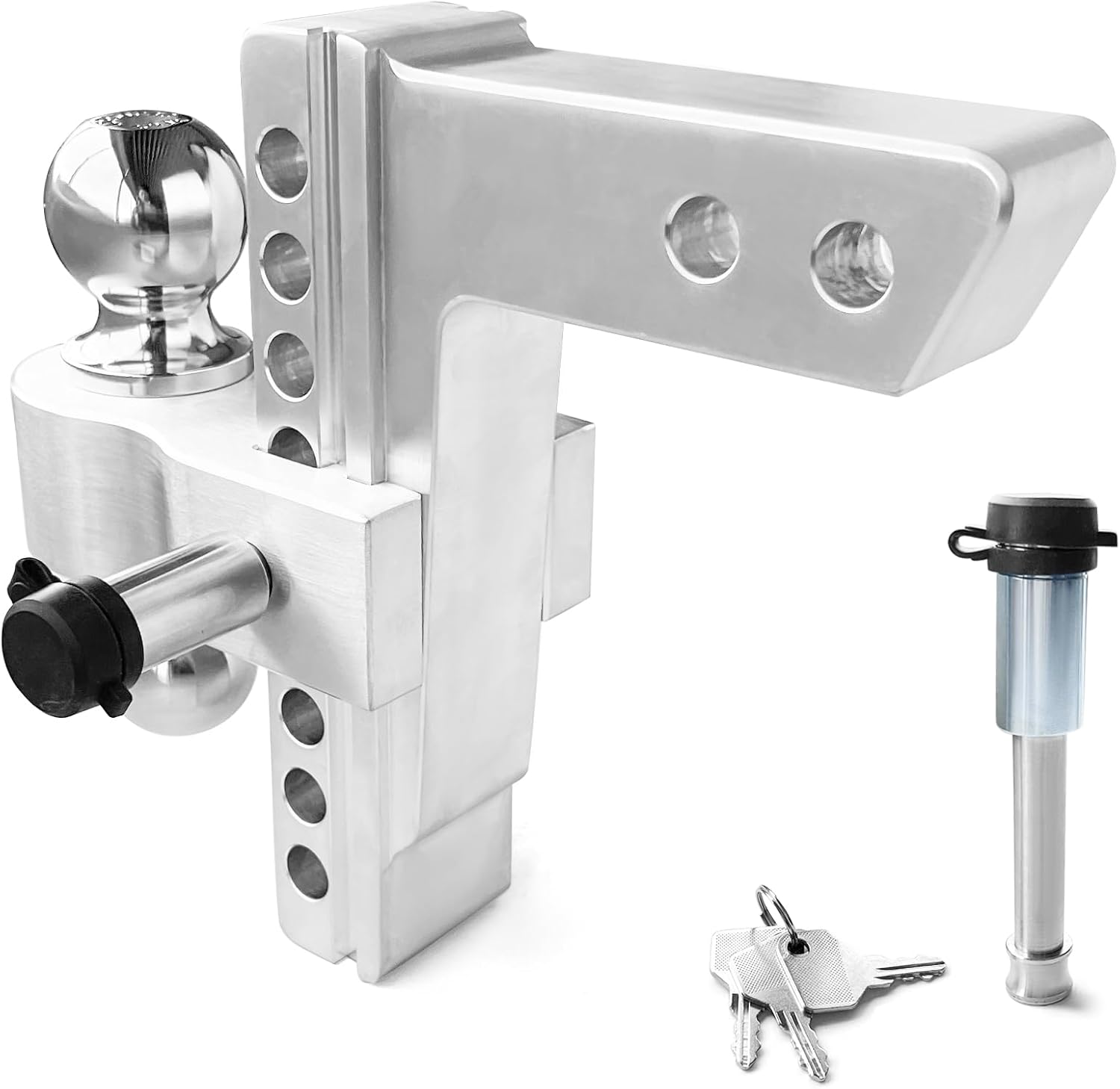 Amazon.com: MILLISEC Adjustable Trailer Hitch Fits 2.5-Inch Receiver,8 ...