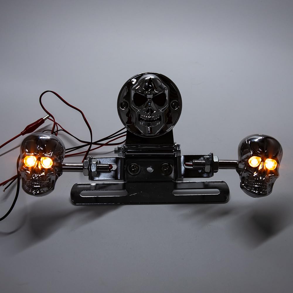 Motorrad Rücklicht LED MotorradRücklicht Kompatibel mit Street Bike Cruiser Chopper Cafe Racer