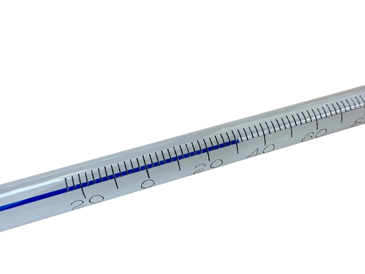 LABO Blue Liquid Ground Joint Thermometer 10/18 25mm IMM -20/250 °C 300mm
