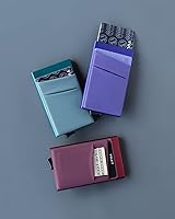 Vista 12 de VULKIT Card Holder with Money Pocket Pop Up Wallet RFID Blocking Slim Metal Bank Card Case Holds 5 Cards and Notes Gris (Space Grey)