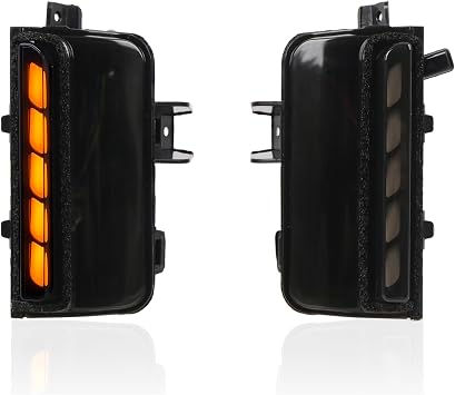 ITrims Car Side Mirror Turn Signal Light for Toyota Land Cruiser Prado LC250 2024 2025 Sequential Mirror Indicator Lights LED Dynamic Automotive Side Mirror Blinker Smoked Black 2PCS