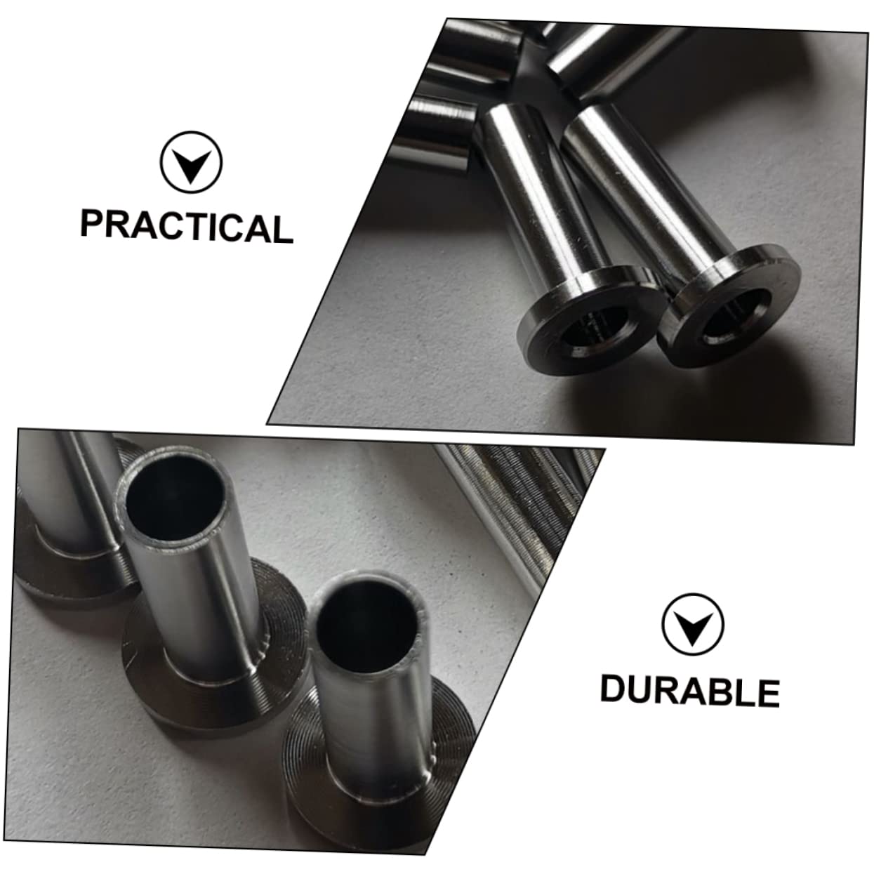 Stainless Steel Cable Railing Protective Sleeves 50pcs Cable Protector for DIY Balustrade and Deck Railing Kit Easy to Install with Drill Bit Suitable for Outdoor and Indoor Use
