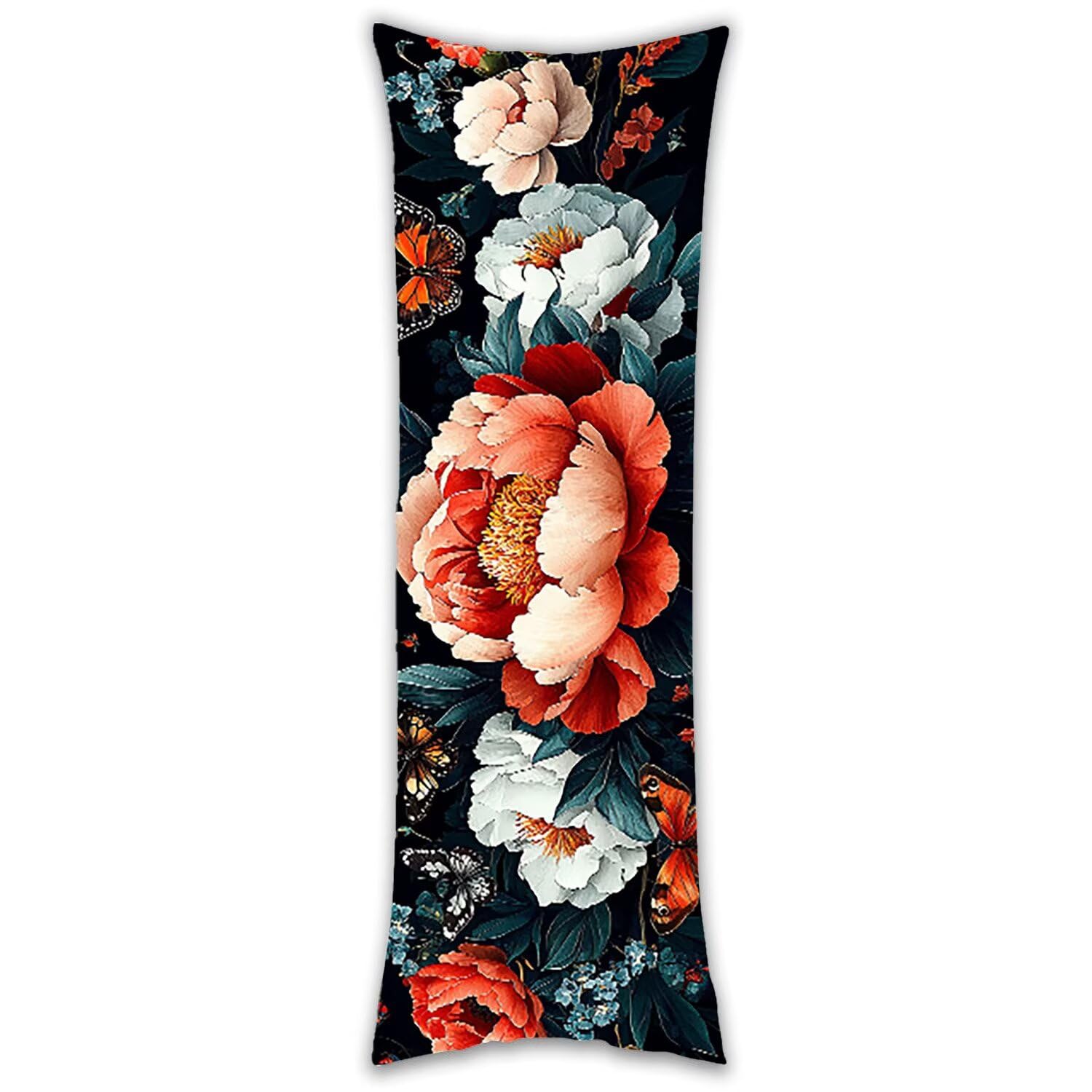 Poduszka na ciało 60 x 180 cm, dekoracyjna poszewka na poduszkę z zamkiem błyskawicznym, na pościel, sofę, długie poszewki na poduszki dla dorosłych, kobiet w ciąży i dziewcząt, poduszka do spania na