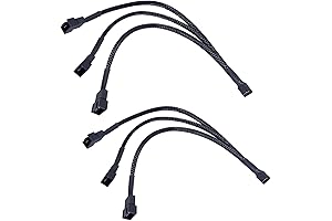 3 Way 4 Pin PWM PC Case Fan Splitter Cable