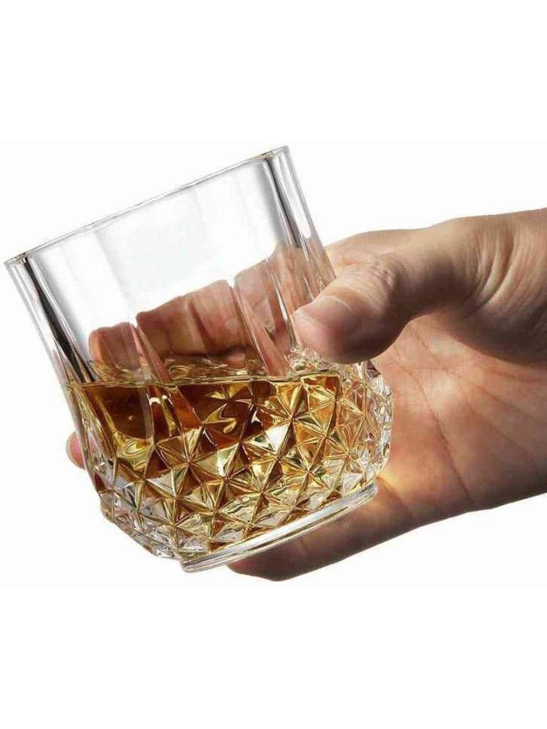 AFAST Party Perfect Elegant Water/Juice Glasses, Enjoy with Every Sip, for Water, Juice Cold Drinks & Beverages, Clear, 200 Ml, 7 X 7 X 9 CM 4