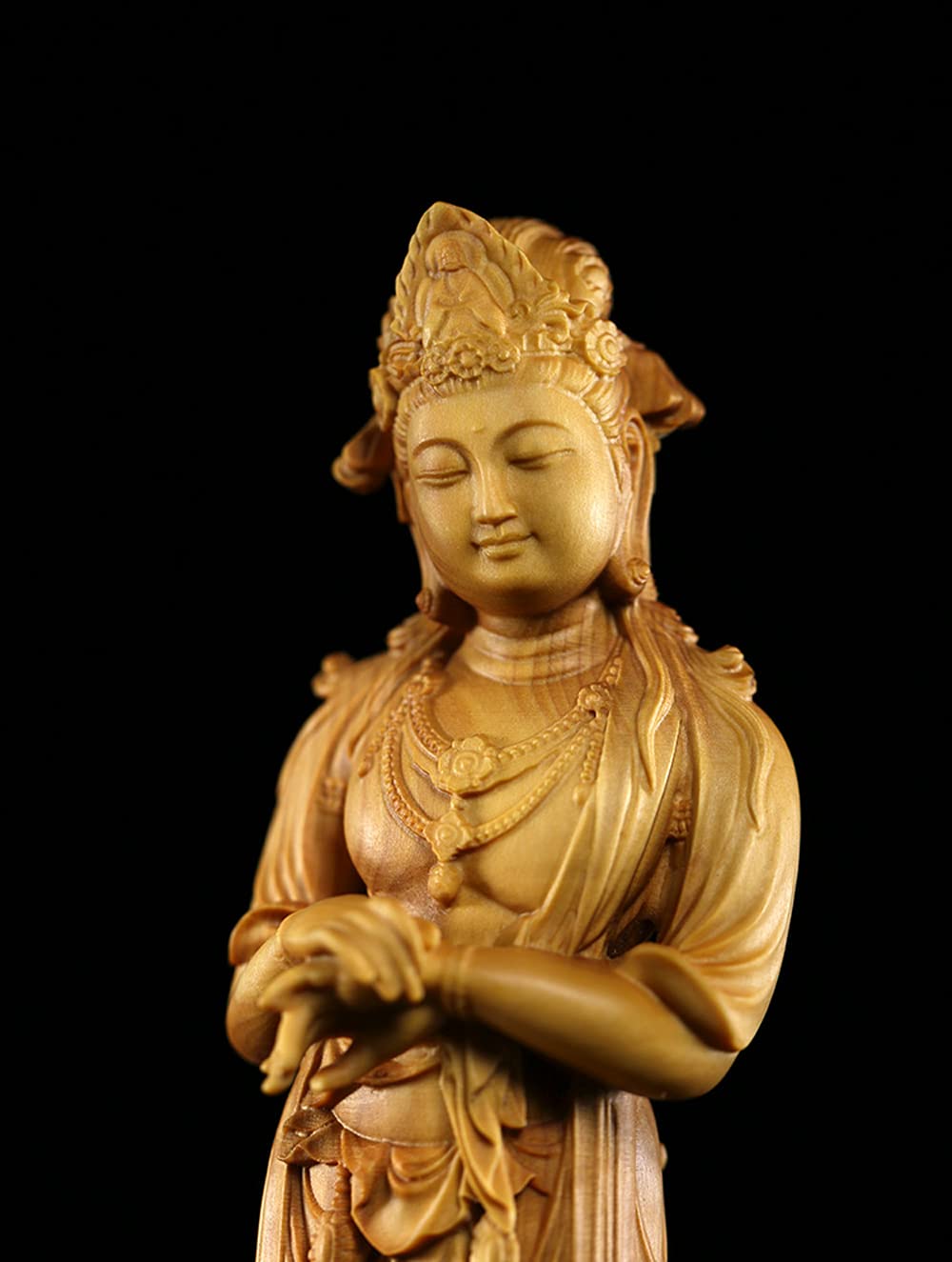仏像‥木彫観音立像‥仏教美術 楽天市場】【天然沈香木彫】九龍観音菩薩立像 仏教美術 仏像