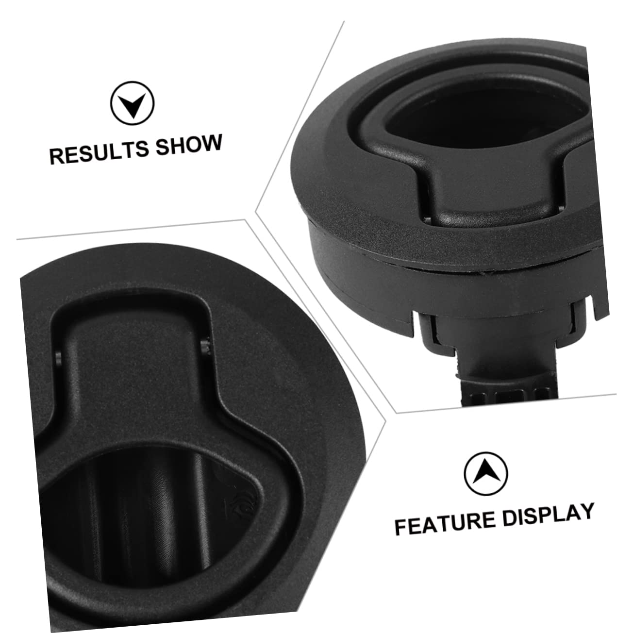 Garneck Practical Marine Key Door Locking Hardware Push-Type Pull Latch Hidden Pull Handle for Rvs