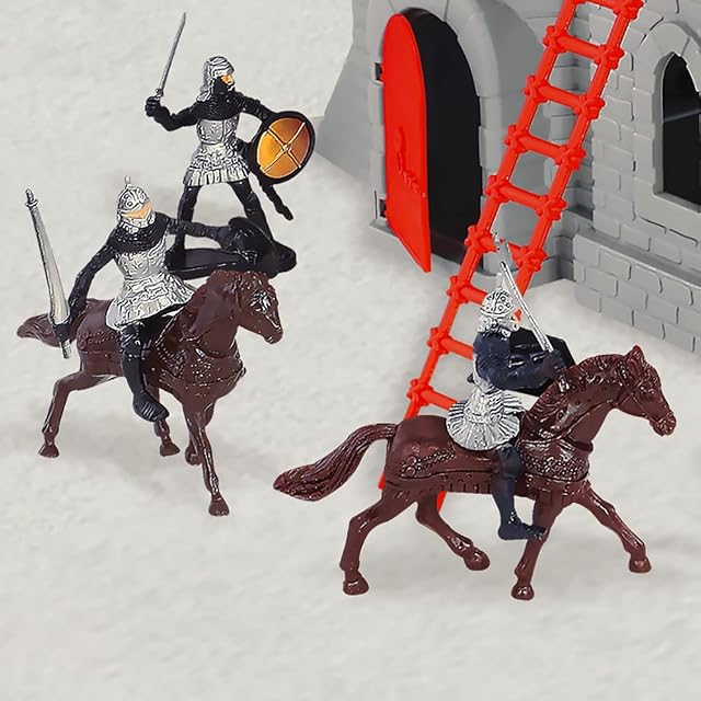 Foto 6 de 6 de STARLUX - Castillo Le Château Noir con Caballeros, Soldados, Dragón, Catapultas y Accesorios - Made in Europe