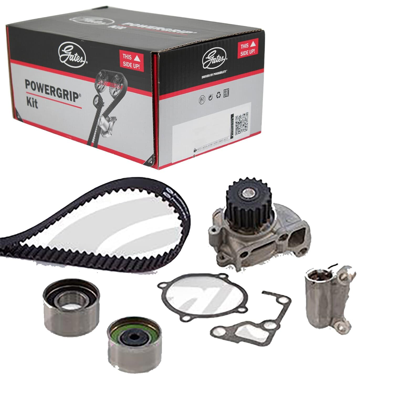 GATES Kit PowerGrip + Pompe À Eau KP25630XS | Compatible avec: MAZDA 3, 3 Stufenheck, 5, 6 Hatchback, 6 Hatchback, 6 Kombi, 6 Station Wagon, 6 Stufenheck, 6 Stufenheck