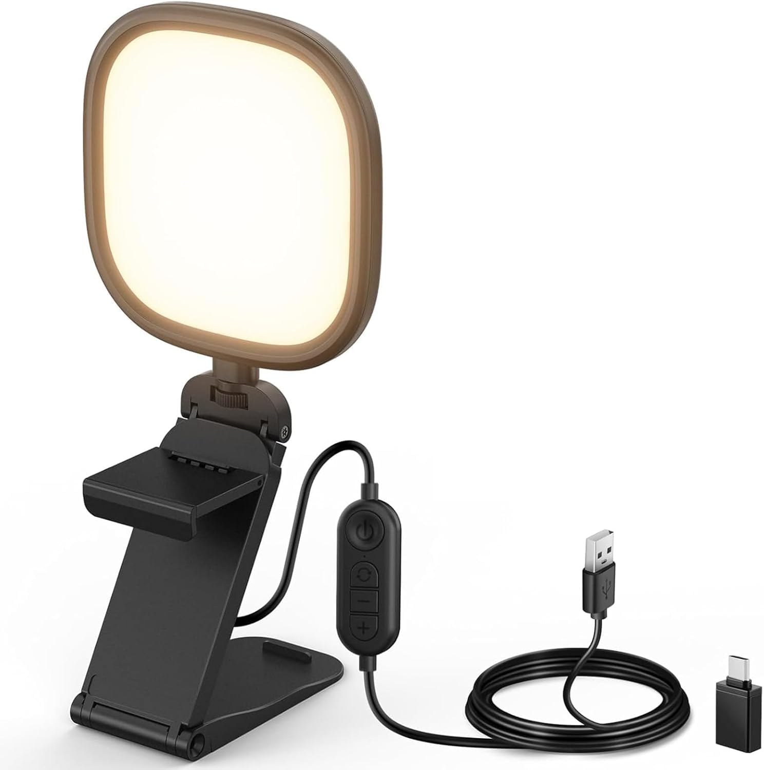 NEEWER BASICS Monitor Light 5" 10W per Video Conferenza,Pannello Luce ad anello LED USB Edge Lit Bicolore con Supporto, Lampada CRI95 per Laptop Computer Webcam Zoom Call Streaming Registrazione,NL10