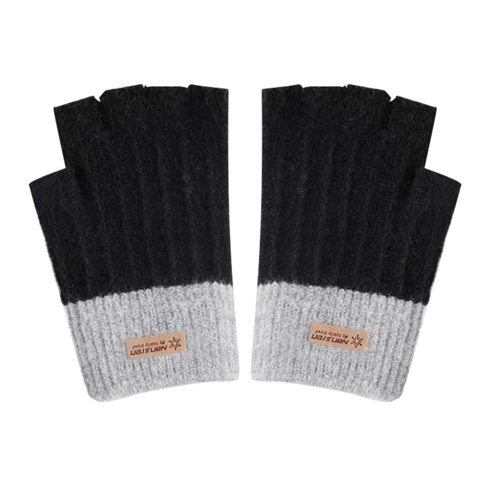 Winter Fingerlose Handschuhe Frauen Warme Stricken Halbe Finger Fäustlinge Thermische Fingerlose Handschuhe Damen Halbe Finger Für Laufen Sking Bauchtanz Kostüm Mädchen Fashion