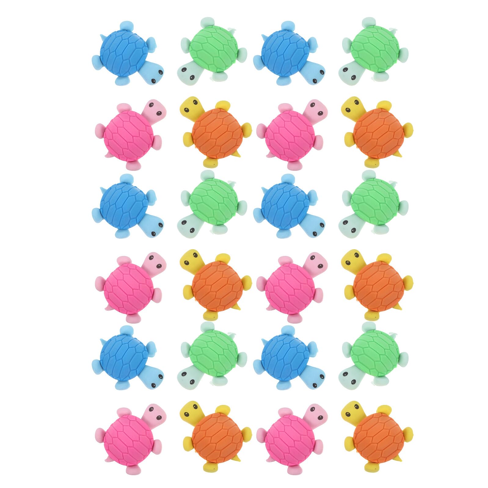36 Pezzi Gomme da Cancellare Forma di Tartaruga Set Mini Eraser Carini per Forniture Scolastiche per Feste e Premi Gomme Antirumore senza Residui per Studenti e Disegni