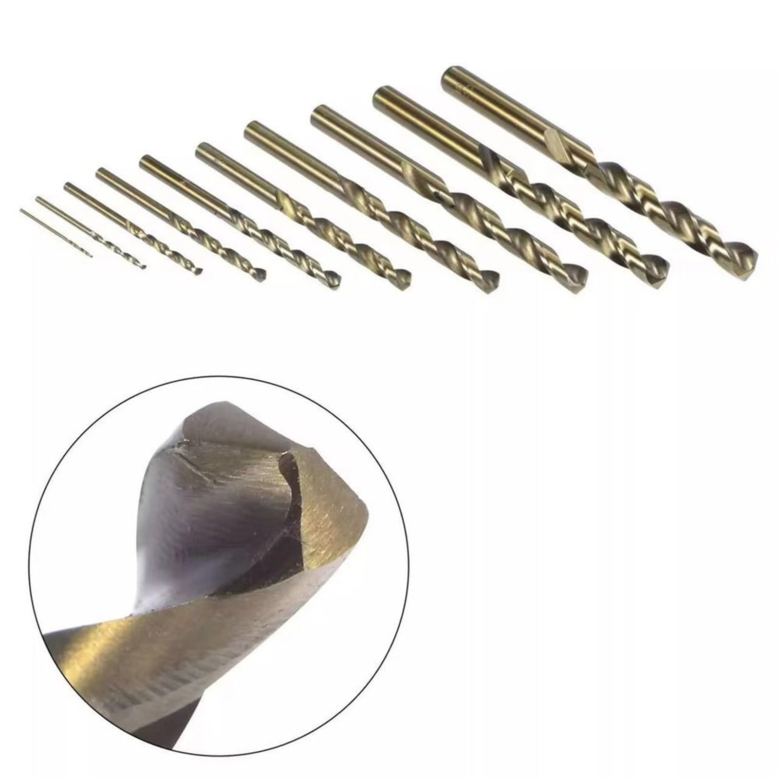 Juego de brocas para taladro rotativo Juego de 25 brocas 1-13 mm HSS/titanio/óxido negro for metal, acero, madera y plástico, helicoidales alta velocidad con estuche(Color 3)