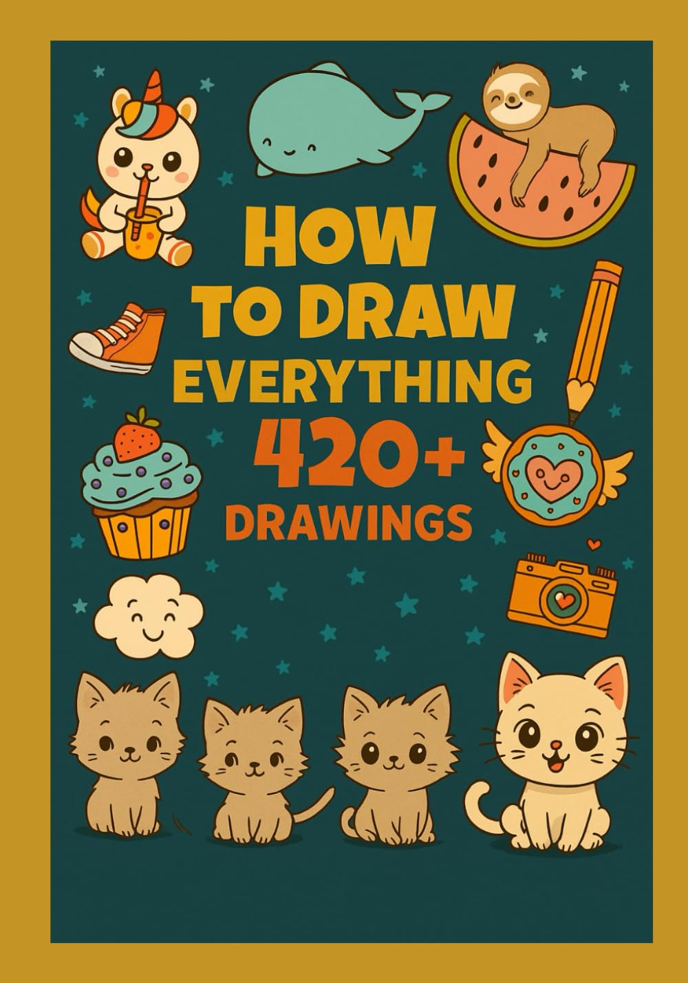 How To Draw Everything: 420+ Drawings of Cute Stuff, Animals,Birds and other Amazing Things: Book For Kids