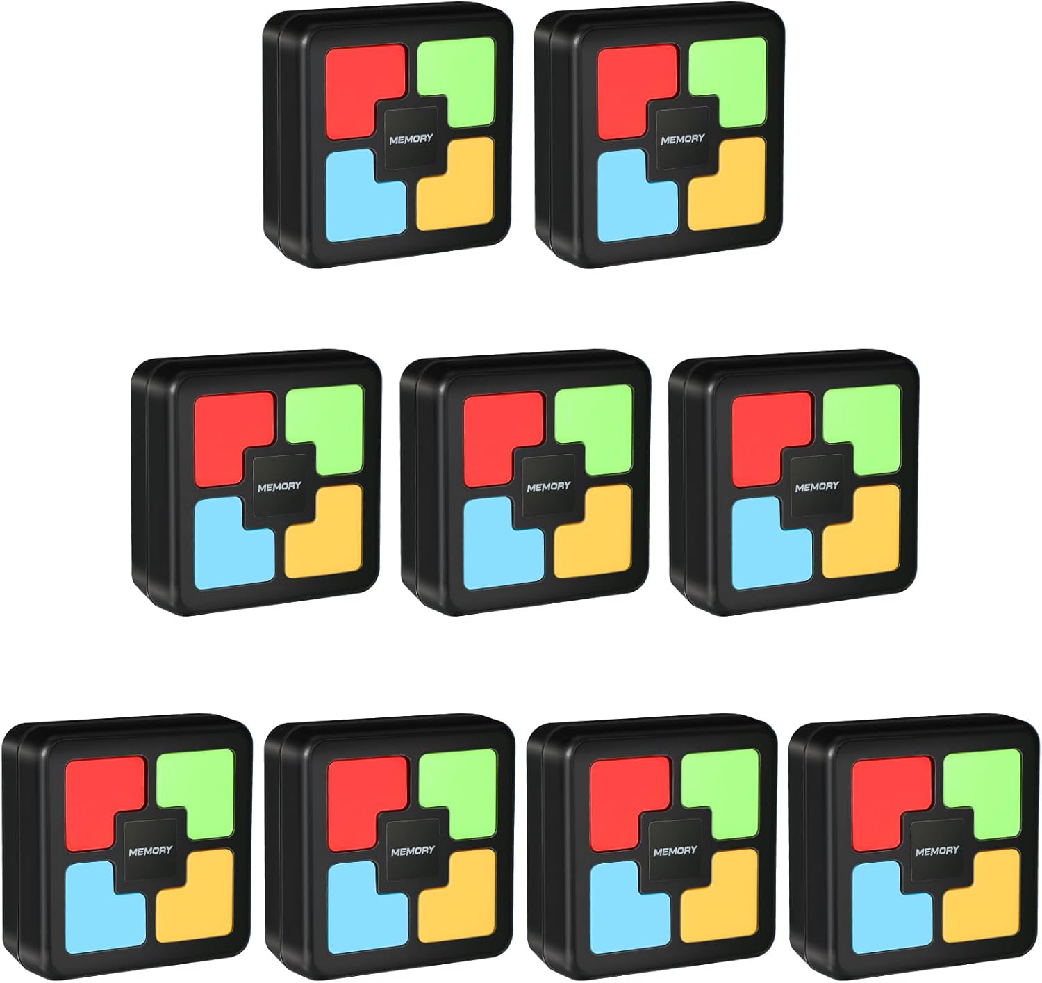 RoundFunny 9 Pcs Light up Memory Game Handheld Electronic