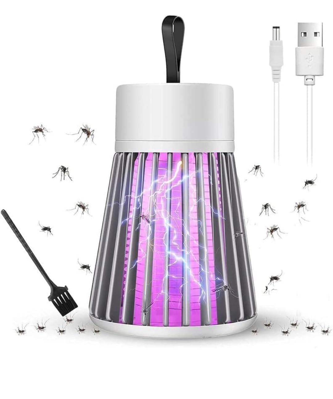 Electric Bug Zapper USB Powered UV Light Mosquito Killer Lamp | Chemical-Free Trap, Night Lamp Included, Indoor/Outdoor Use, USB Powered, Insect Killer-image-33