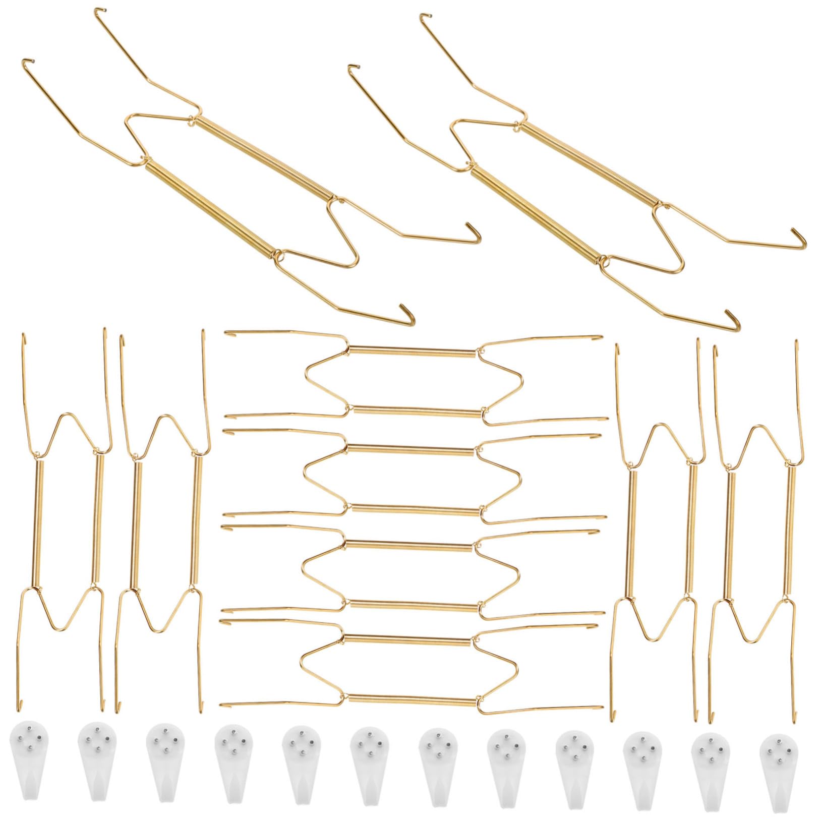 Housoutil Decorative Plate Hangers W-Type Metal Hooks Plate Hangers Easy Install