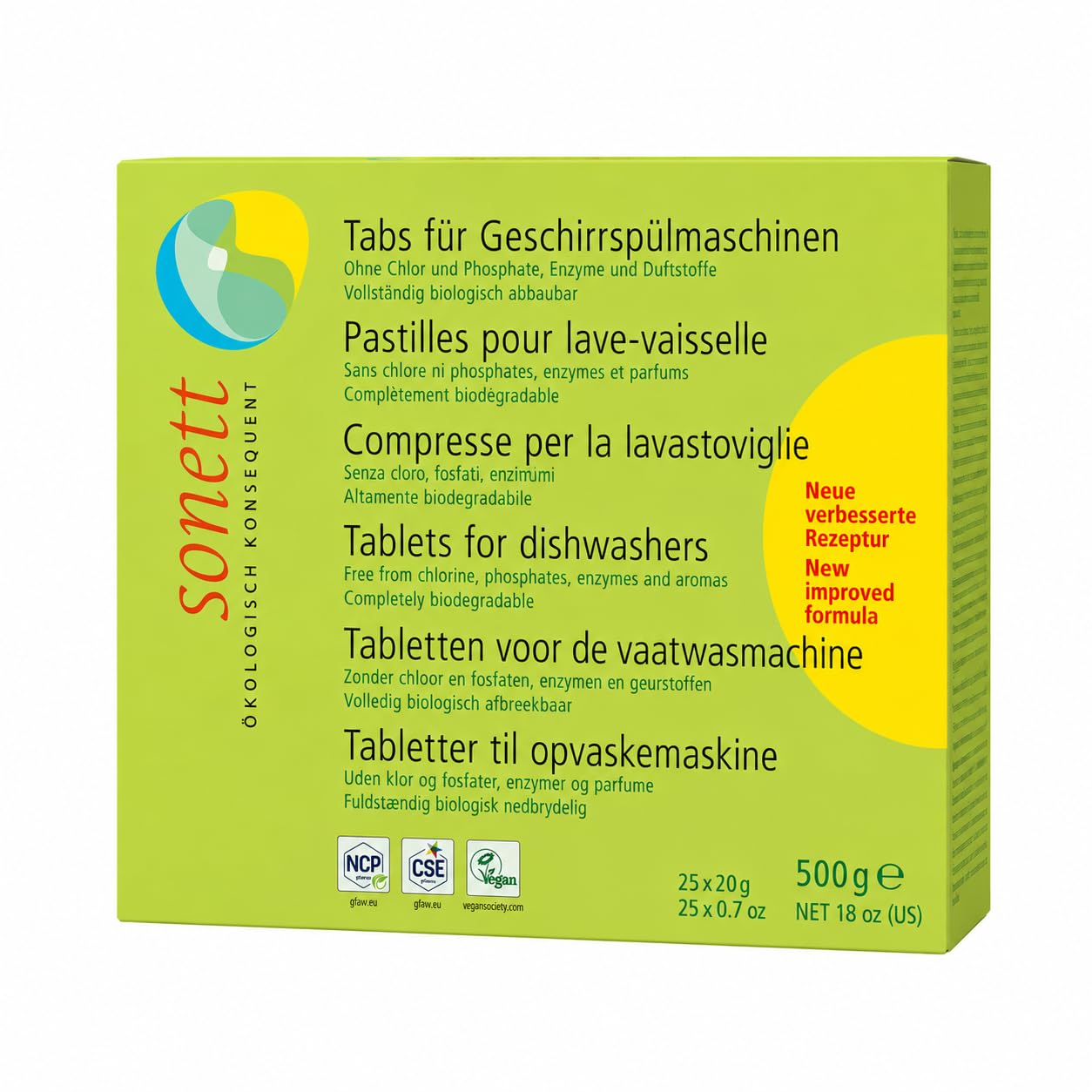 Sonett Tabs für die Geschirrspülmaschine, 25 x 20 g