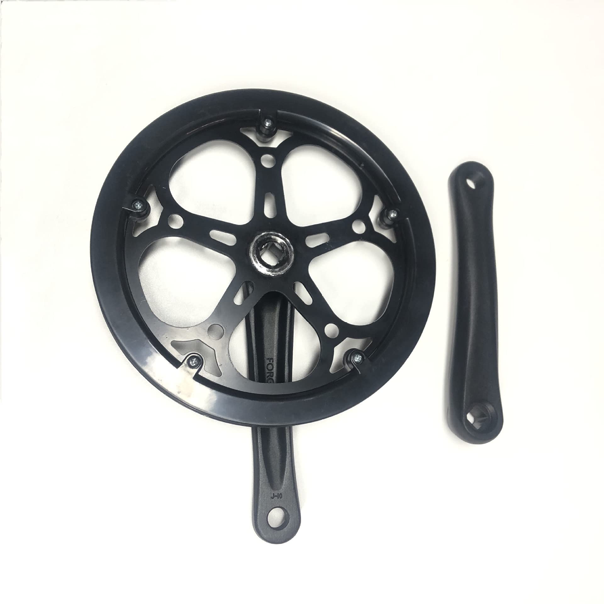 Zestaw korbowy, korba rowerowa, elektryczny składany rower, pojedynczy element, koło łańcuchowe Pulpop Plate 170, uchwyt aluminiowy 48T, podwójna pokrywa, tarcza zębata, otwór kwadratowy