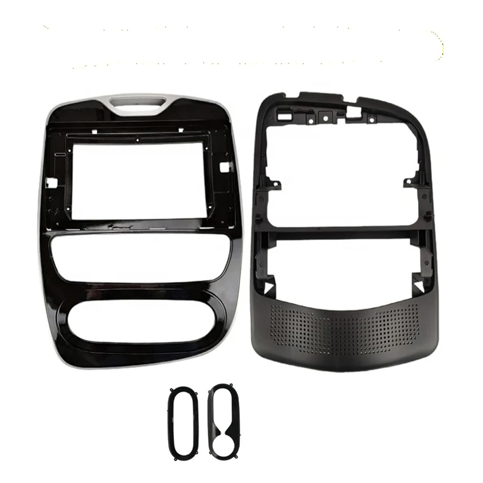 Mascherina Autoradio Cornice Stereo 2 DIN 9/10.1 Pollici Autoradio Fascia Cornice Pannello Cruscotto ABS + PC Kit Plastica Finiture per Clio 4 2012-2019