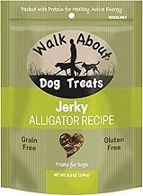 WalkAbout Alligator Jerky Treats for Dogs, 5.5 Ounces, Novel Protein - coolthings.us
