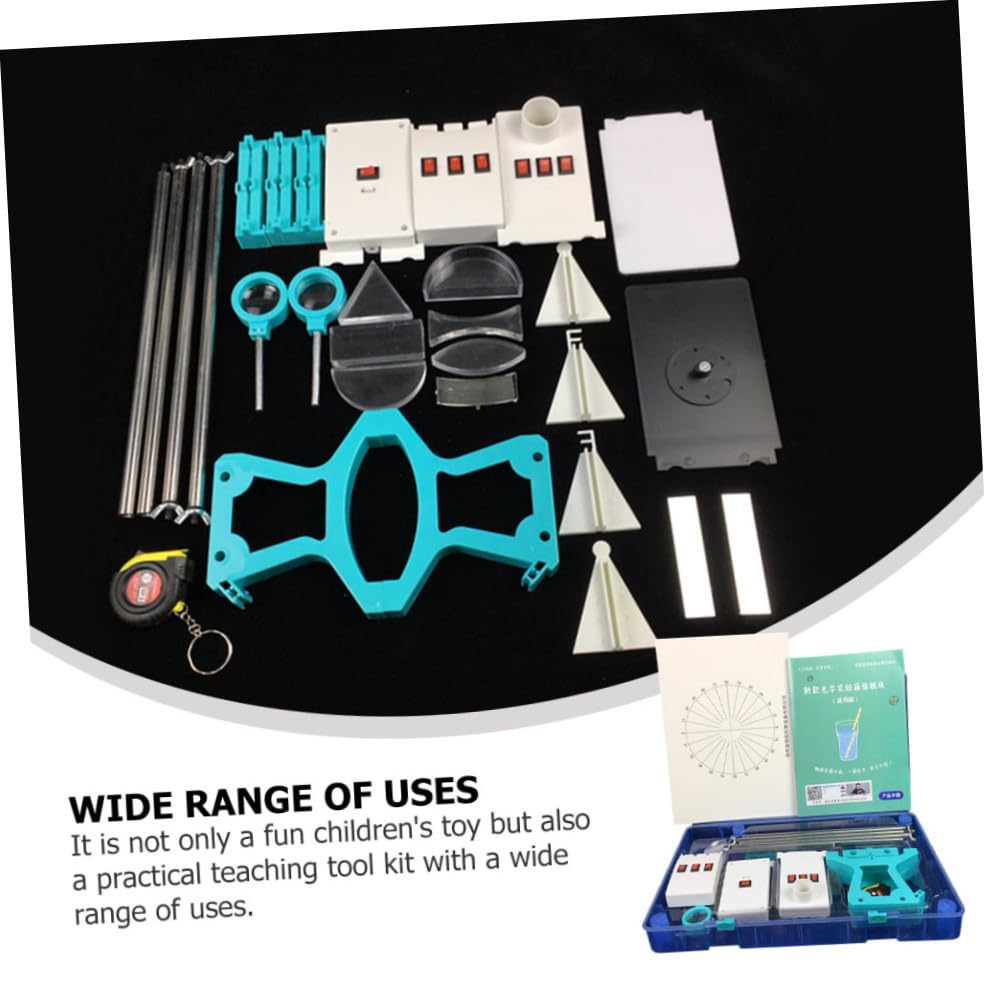 Vaguelly Kit Expériences Optiques Complet pour Apprentissage Physique Matériel Éducatif Sûr pour Élèves Collège