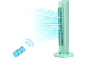 Antarctic Star: Bladeless Tower Fan, Breezy Cool 360° Coverage