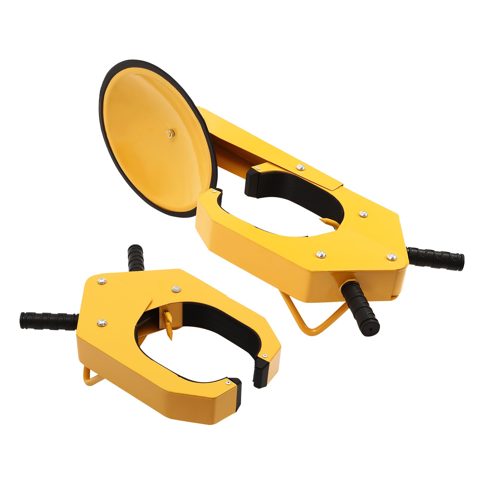 Sabot de roue universel antivol avec serrure de sécurité pour voitures, caravanes, remorques, protection en PVC