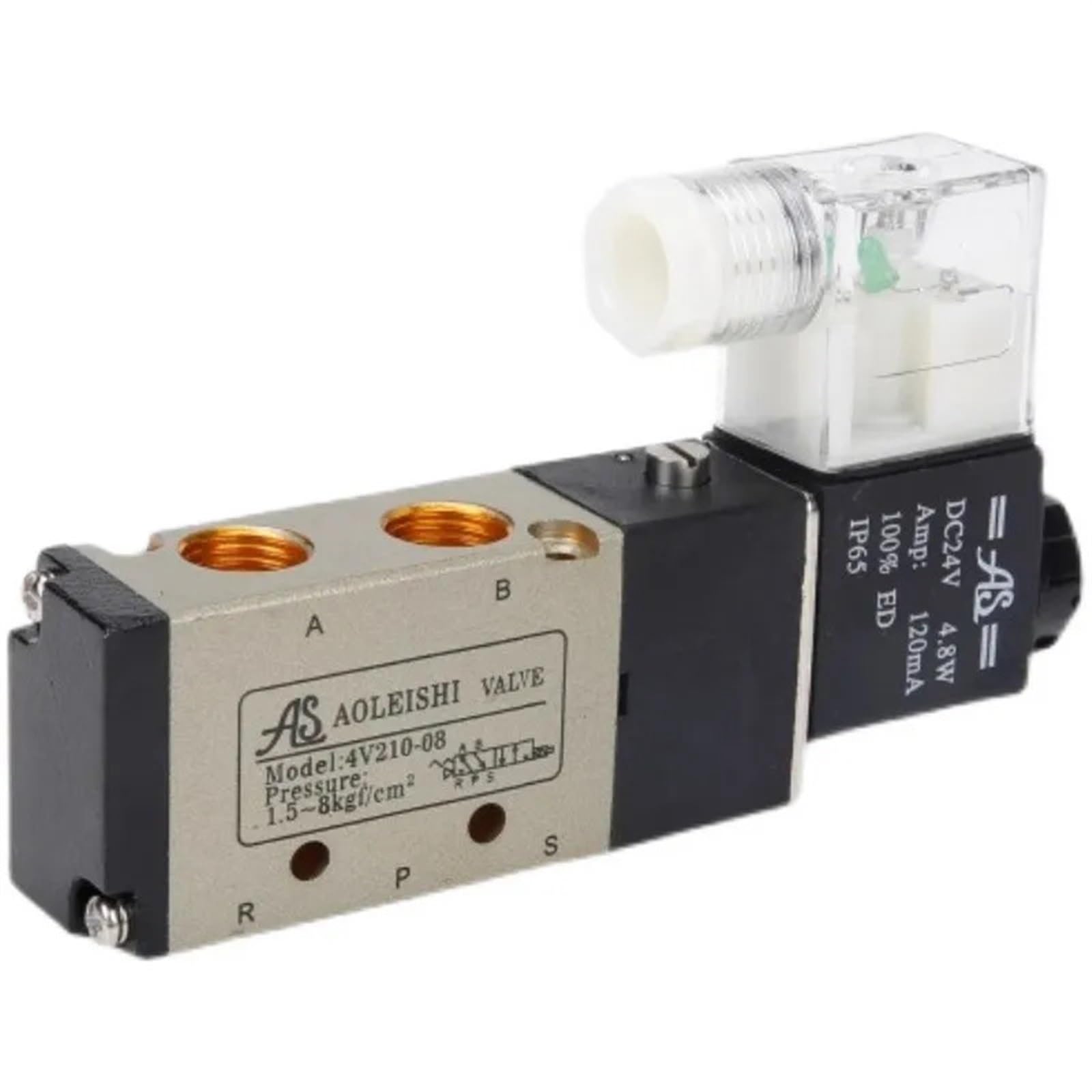 Huuoqiwy 4V220-08 Pneumatic Solenoid Valve Model 4V210-08 4V310-10 4V410-15 4M210-08 4M310-10 4V110-06 Ac220v Ac110v Dc24v(,Ac220v)