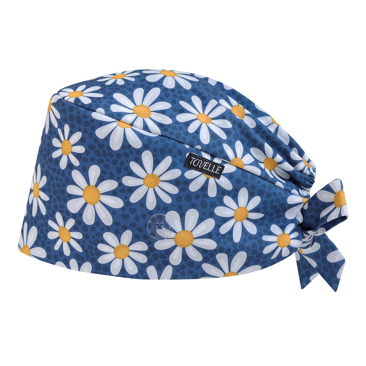Scrub Caps for Women with Buttons, Classic Surgical Caps