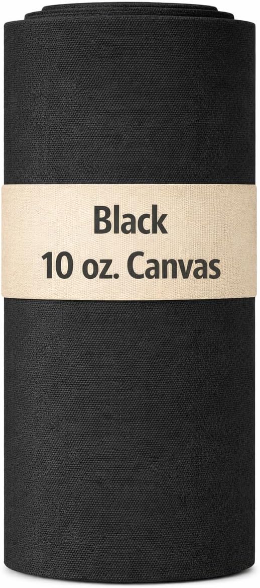 Sedona Designz, Inc. Black Cotton Duck Canvas Heavy Weight 10oz. 60 Wide by The Yard (1 Yard)